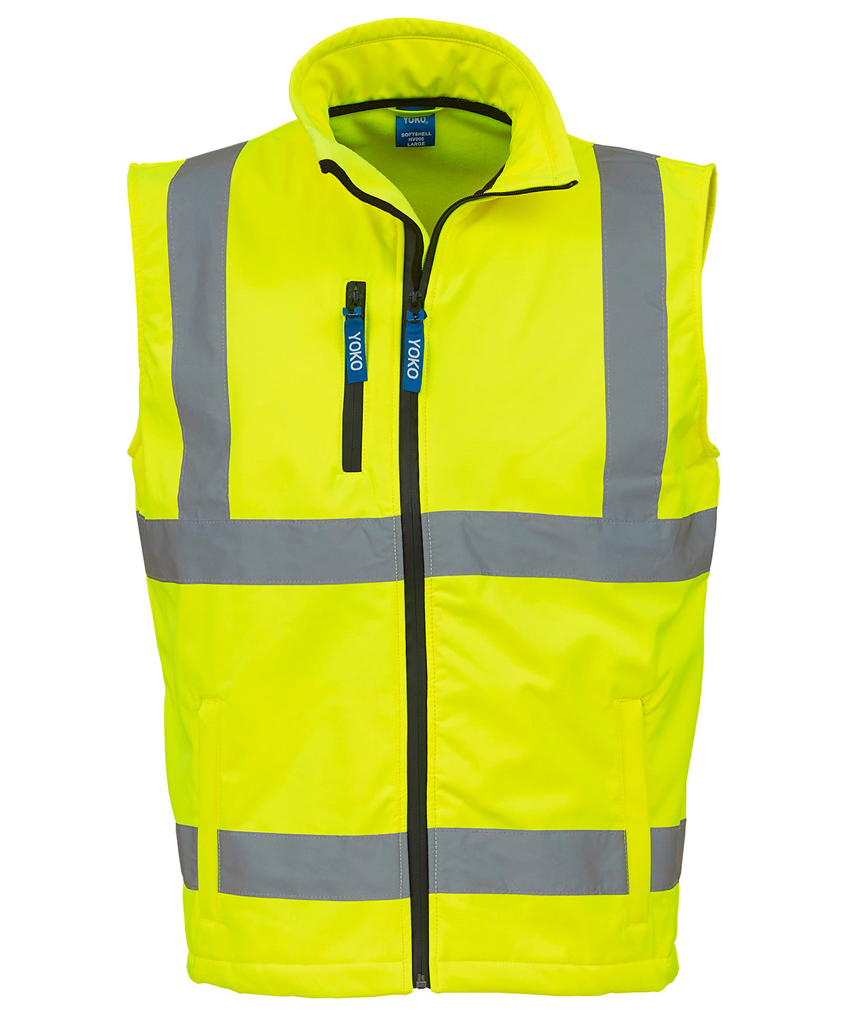 Yoko hi-vis softshell gilet - Yellow