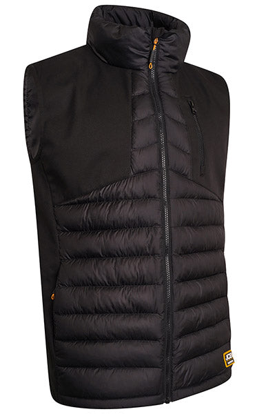 JCB TRADE HYBRID PADDED GILET (XXL)