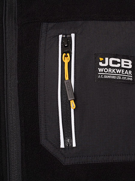 JCB TRADE FLEECE FULL ZIP BLACK M