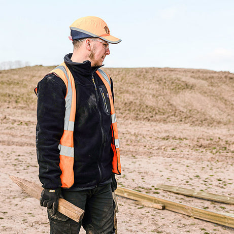 JCB TRADE FLEECE FULL ZIP BLACK M